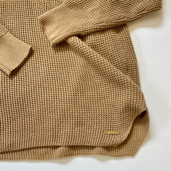 Michael Kors Thermal Cowl Neck Waffle Knit Sweater - Picture 3 of 12